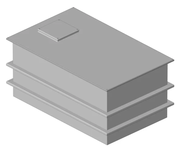 4540 Litres GRP One Piece Un-insulated Cold Water Storage Tank - (DP-4540) - AG
